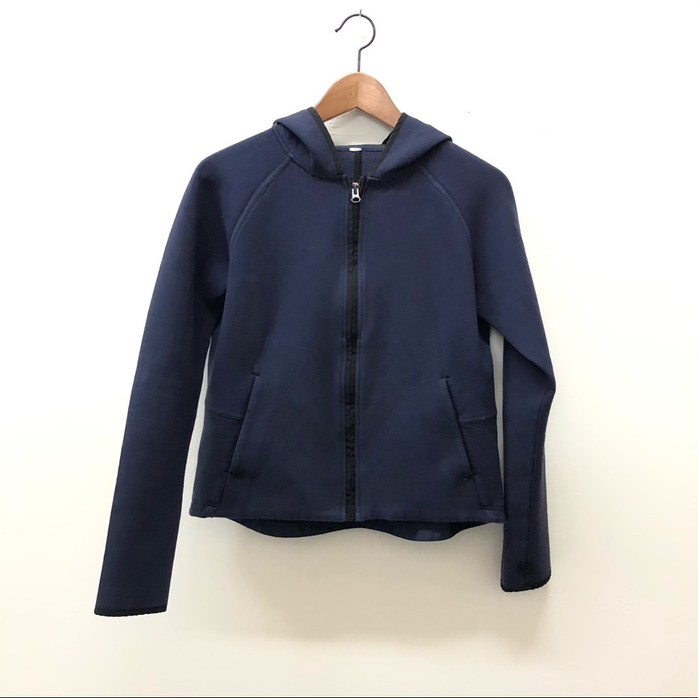 Lululemon City Bound Hoodie Blue Scuba Jacket - Picture 3 of 11